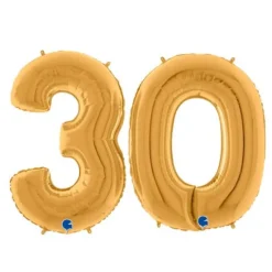 Lot de ballons dorés géants - 102 cm - Age au Choix