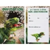 Lot de 6 cartons d'invitation - Dinosaure