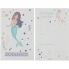 Lot de 6 cartons d'invitation - Sirène