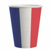 Lot de 8 gobelets en carton tricolore France