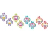 Lot de 8 pailles flexibles - Cupcake