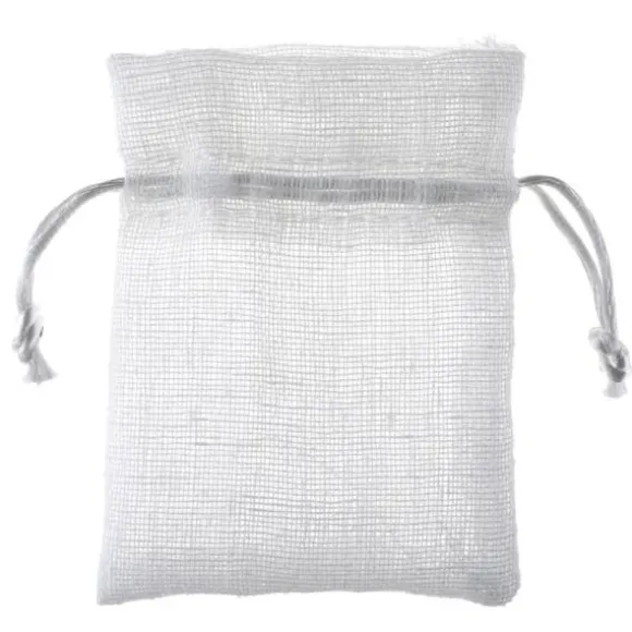 Lot de 6 Sachets Chics - 8 x 10 cm - Blanc