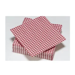 Lot de 50 Serviettes Carreaux Vichy