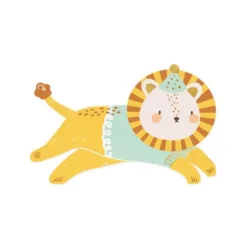 Lot de 20 serviettes en forme de lion