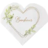 Lot de 20 serviettes - 16,5 x 16,5 cm - Ô Bonheur