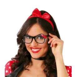 Lunettes avec nœud rouge