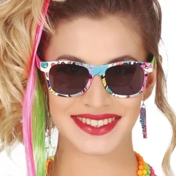 Lunettes de soleil - Multicolore - Années 80