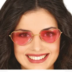 Lunettes d'Hippie avec cœurs