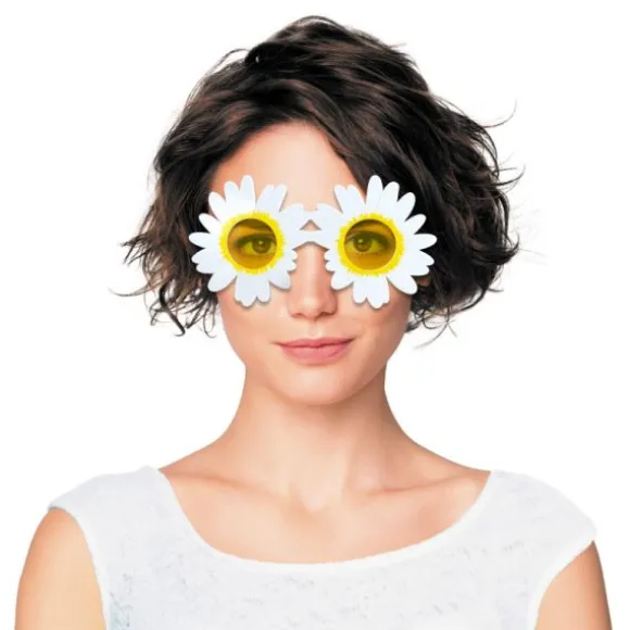 Lunettes d'Hippie avec marguerites