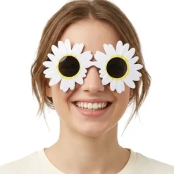 Lunettes d'Hippie en forme de marguerites