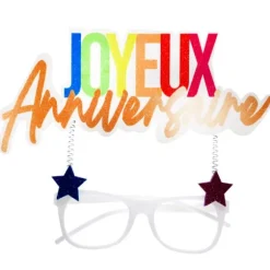 Lunettes "Joyeux Anniversaire" - Collection Festicolor - Couleur au choix