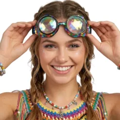 Lunettes "Vegas" fluo - Couleur Aléatoire