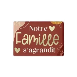 Magnet Annonce - Notre famille s'agrandit - Collection Annonce de Grossesse