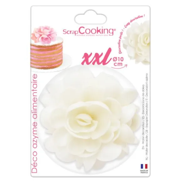 18 marguerites blanches en azyme pour pâtisseries