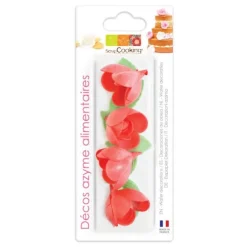 18 marguerites blanches en azyme pour pâtisseries