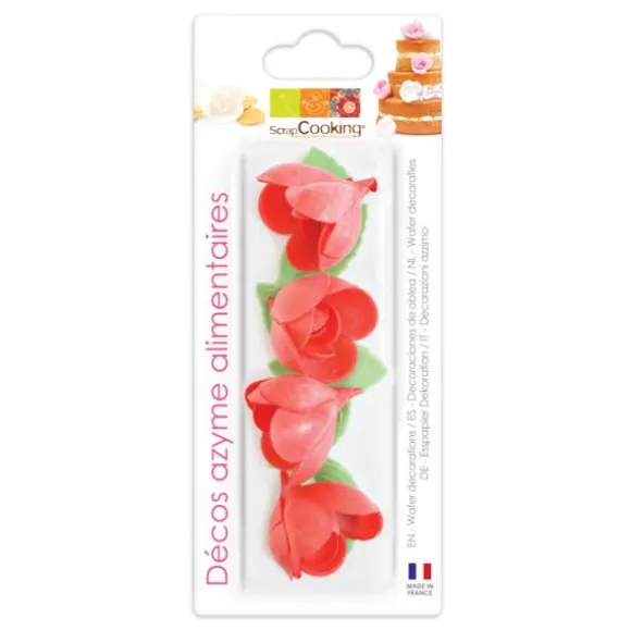 18 marguerites blanches en azyme pour pâtisseries