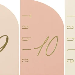 12 Marque-Tables - Collection Curve