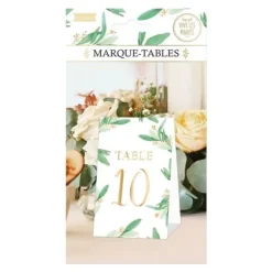 10 marque-tables en carton - Collection Vive les Mariés