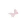 10 marque-verres en forme de papillon en dentelle - 10 cm - Couleur au choix