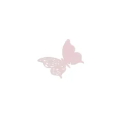 10 marque-verres en forme de papillon en dentelle - 10 cm - Couleur au choix