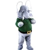 Mascotte Eléphant Pull Vert