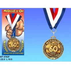 Médaille d'Or Anniversaire 60 Ans