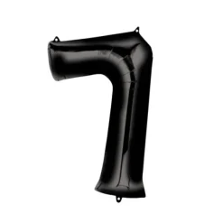 Méga Ballon Hélium - Chiffre 7 - Noir