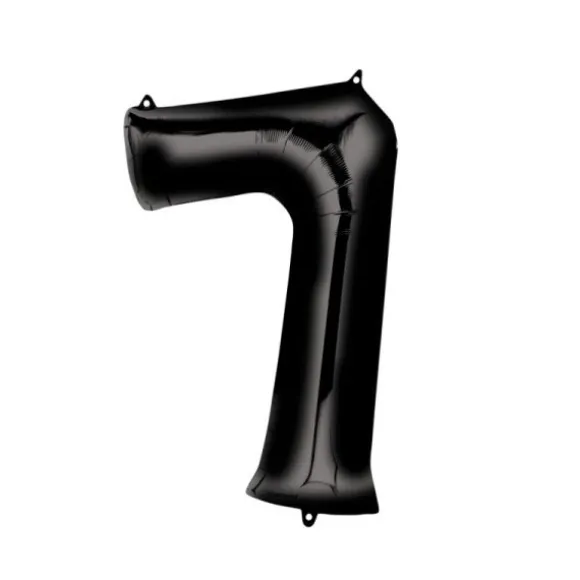 Méga Ballon Hélium - Chiffre 7 - Noir