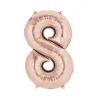Méga Ballon Hélium - Chiffre 8 -  Rose Gold