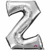 Méga Ballon Hélium - Lettre Z - Argent