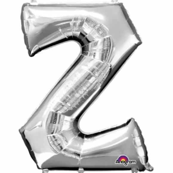 Méga Ballon Hélium - Lettre Z - Argent