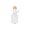 Mignonnette en verre avec anse et bouchon en or - Oliva - 50 ml