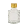 Mignonnette en verre avec bouchon en or - Alex - 50 ml