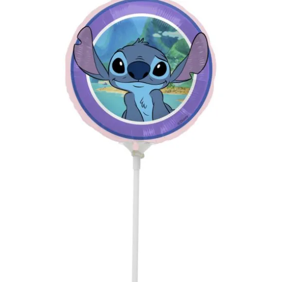 Mini-ballon en aluminium arrondi - Stitch - 9'' - Stitch™