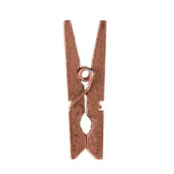 24 Mini Pinces en Bois - Rose Gold