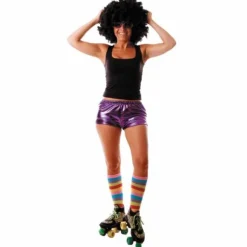 Mini short Disco - Taille Unique - Violet