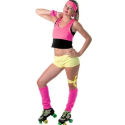 Mini Short Fluo Jaune Femme - Taille Unique
