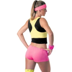 Mini Short Fluo Rose Femme - Taille Unique