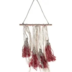 Mini Tenture décorative à Tassels - Ivoire et Rose