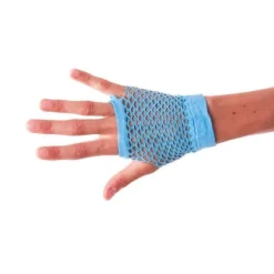 Mitaines Bleues Fluo en Résille