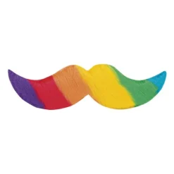 Moustache arc en ciel
