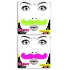 Moustache Fluo - Couleur Aléatoire