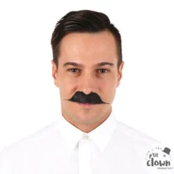 Moustache noire de gentleman