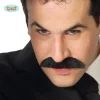 Moustache " Policier " - Noir
