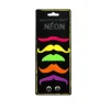 5 Moustaches Colorées Fluo