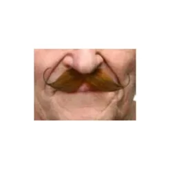 Moustache "Super Dandy" - Brun Roux