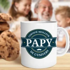 Mug - Certifié meilleur papy de l'univers - Collection Mon Papy