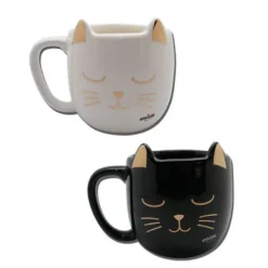 Mug Chat Or - Collection Miaou - Couleur Aléatoire