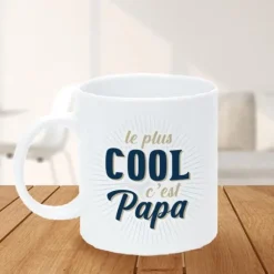 Mug "Le plus cool c'est Papa" - Collection Papa Parfait