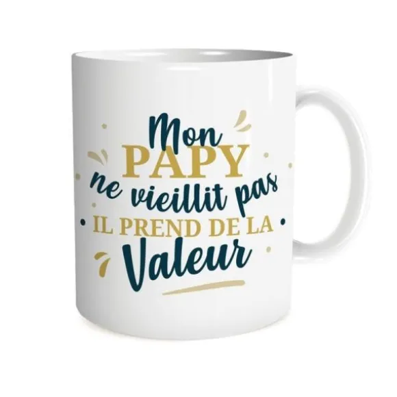 Mug - Mon papy ne vieillit pas, il prend de la valeur - Collection Mon Papy